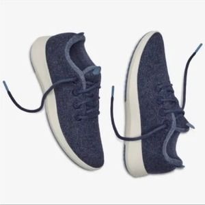 Allbirds Wool Runners Blue Sneakers Shoes Size 8